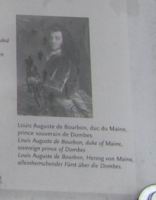Trevoux, Louis Auguste de Bourbon, duc du Maine, prince souverain de Dombes